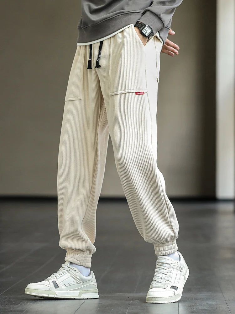 Corded Comfort Ribbed Joggers