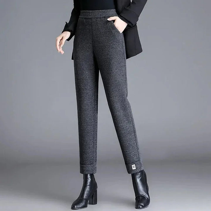 Herringbone Luxe Wool Trouser