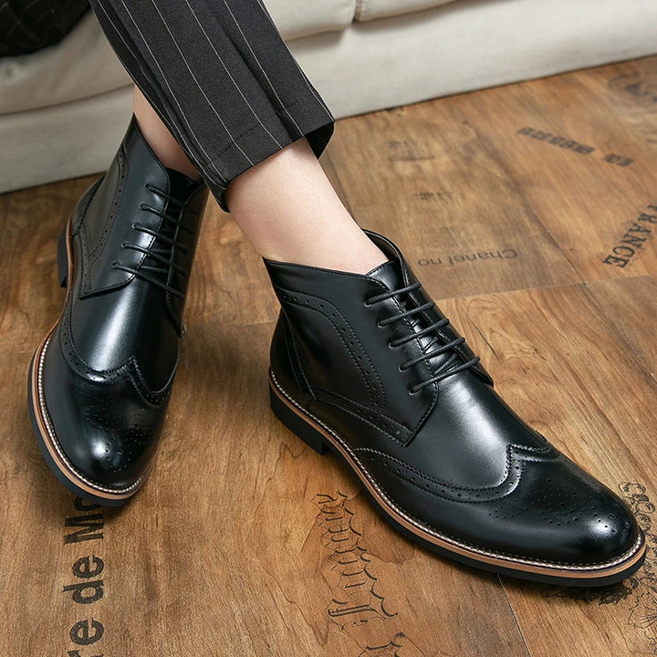 Oxford Stitch Ankle Boots