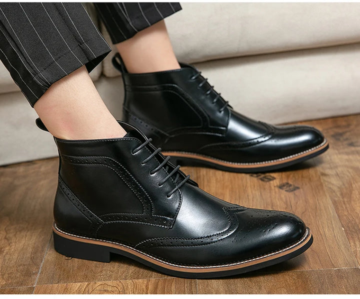 Oxford Stitch Ankle Boots