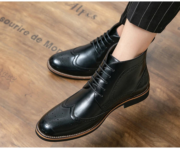 Oxford Stitch Ankle Boots