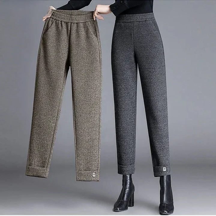 Herringbone Luxe Wool Trouser