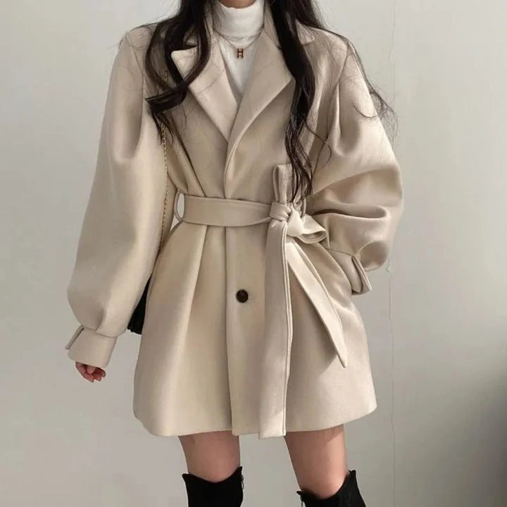 Sophia Belted Sleeve Coat